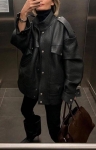Кожаная куртка  Yves Saint Laurent Артикул LUX-102915. Вид 1