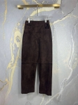  Замшевые брюки Yves Saint Laurent Артикул LUX-116129. Вид 1