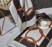 Комплект постельного белья Hermes Артикул LUX-74406. Вид 2