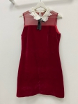 Бархатное мини-платье Miu Miu Артикул LUX-79598. Вид 1