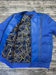 Куртка на синтепоне со вставками из натуральной кожи крокодила  Zilli Артикул LUX-79792. Вид 2