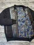 Куртка на синтепоне со вставками из натуральной кожи крокодила  Zilli Артикул LUX-79791. Вид 2