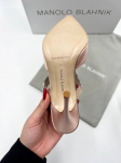 Атласные мюли Lutara Manolo Blahnik Артикул LUX-82527. Вид 3