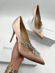 Атласные туфли-лодочки Manolo Blahnik Артикул LUX-82532. Вид 1