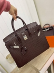 Сумка женская Birkin, 35 cm Crocodile Niloticus Mat Hermes Артикул LUX-83353. Вид 1