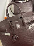 Сумка женская Birkin, 35 cm Crocodile Niloticus Mat Hermes Артикул LUX-83353. Вид 2