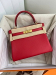 Сумка женская Kelly, 28, GHW  swift leather Hermes Артикул LUX-84463. Вид 1