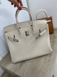 Сумка женская  Birkin, 25, PHW Hermes Артикул LUX-85678. Вид 5