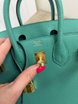 Сумка женская Birkin Vert jade color 25 cm Hermes Артикул LUX-85953. Вид 2