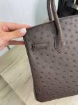 Cумка женская  Birkin , 30 cm Ostrich GHW Hermes Артикул LUX-93726. Вид 4