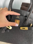 Cумка женская  Birkin , 30 cm Ostrich GHW Hermes Артикул LUX-93725. Вид 4