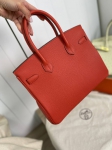 Cумка женская  Birkin Rouge Duchesse color 30 cm Hermes Артикул LUX-93729. Вид 5