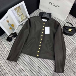 Кожаная куртка Celine Артикул LUX-94155. Вид 1
