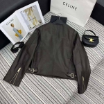 Кожаная куртка Celine Артикул LUX-94155. Вид 3