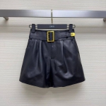 Кожаные шорты  Christian Dior Артикул LUX-94898. Вид 1
