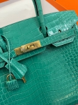 Сумка женская  Birkin , Crocodile, 30 cm Hermes Артикул LUX-95791. Вид 3