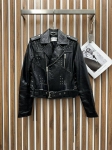 Кожаная куртка Yves Saint Laurent Артикул LUX-104317. Вид 1