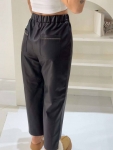 Кожаные брюки  Brunello Cucinelli Артикул LUX-105858. Вид 2