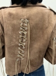 Замшевая куртка  Balenciaga Артикул LUX-106035. Вид 4