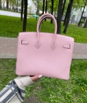 Сумка женская  Birkin, 25, PHW Hermes Артикул LUX-106787. Вид 4