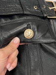 Кожаная юбка  Balmain Артикул LUX-109063. Вид 3