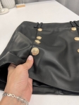 Кожаная юбка Balmain Артикул LUX-109067. Вид 4