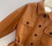 Кожаная куртка Yves Saint Laurent Артикул LUX-114263. Вид 4