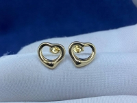 Пуссеты  коллекция Open Heart Желтое золото 18 карат  Tiffany&Co Артикул LUX-116356. Вид 3