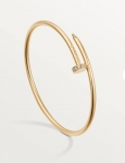 Браслет Juste un Clou 18 карат, 14 бриллиантов классической огранки  Cartier Артикул LUX-116581. Вид 2