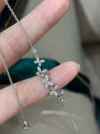 Подвеска Butterfly Pavе petite diamond line из белого золота  Graff Артикул LUX-116843. Вид 2