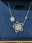 Подвеска Butterfly Pavе petite diamond line из белого золота  Graff Артикул LUX-116843. Вид 13