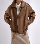 Кожаная куртка Yves Saint Laurent Артикул LUX-117532. Вид 3