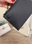 Сумка женская Kelly Pochette Bleu Indigo color Hermes Артикул LUX-118591. Вид 5