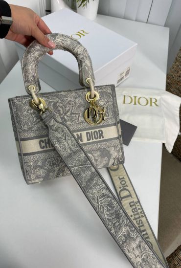 Сумка женская Lady D-Lite 24 см Christian Dior LUX-81115