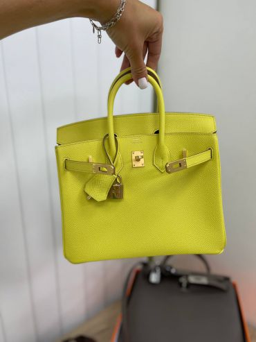 Сумка женская Birkin 25 cm, Epsom Color Soufre