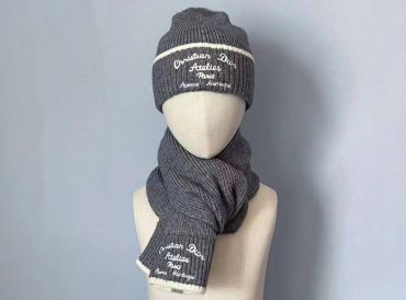 Комплект шапка+шарф Christian Dior LUX-75763