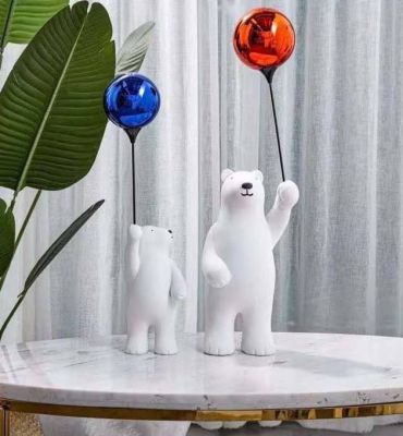 Статуэтка «Пара медведей с воздушными шарами»   LUX-82194
