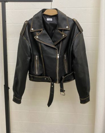 Кожаная куртка Yves Saint Laurent LUX-95728