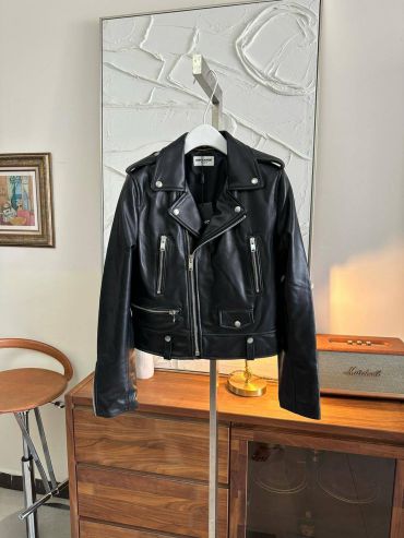 Кожаная куртка Yves Saint Laurent LUX-100843