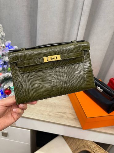 Сумка женская Pochette,  Lezard Natura