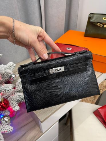 Сумка женская Pochette,  Lezard Natura
