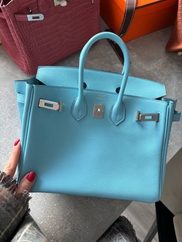  Сумка женская Birkin 25, PHW Epsom leather 